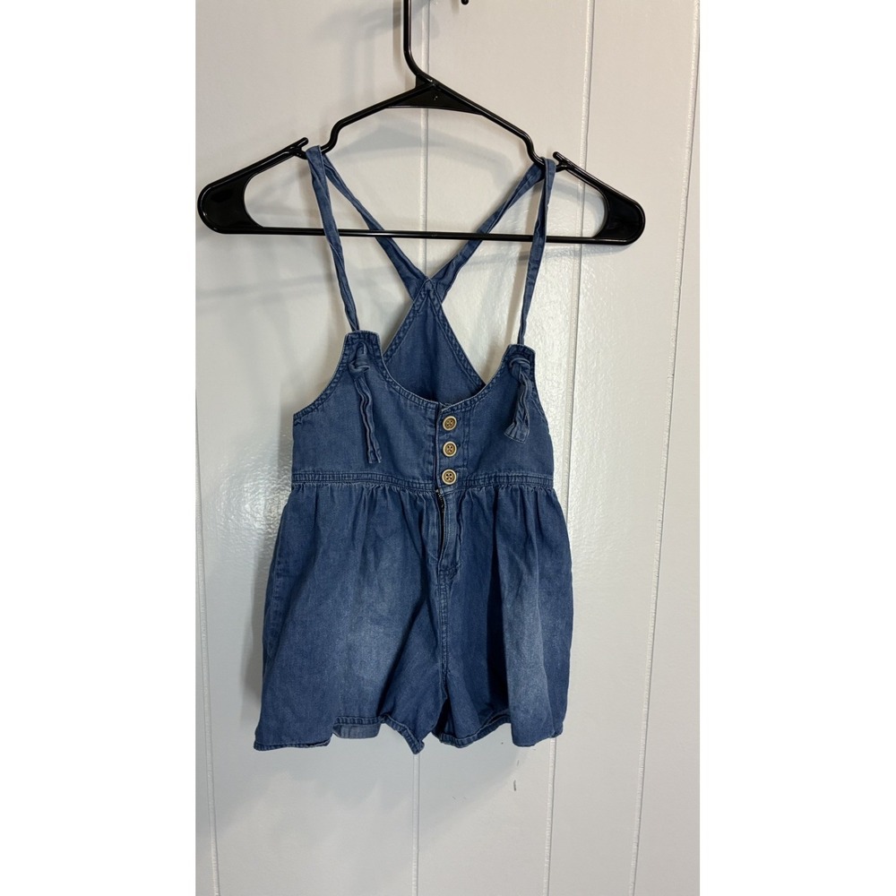 Takara Girls Blue Romper Size Small Lightweight Denim/Chambray